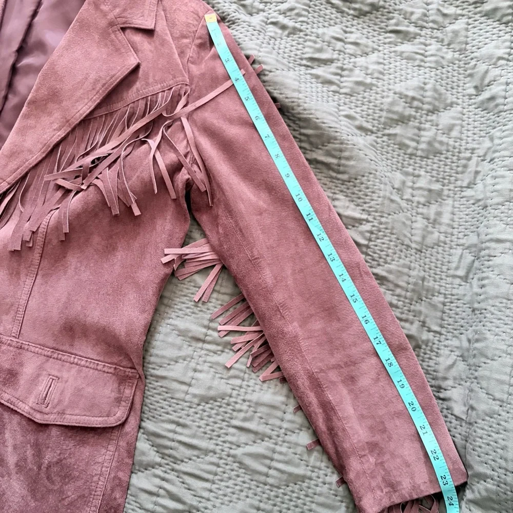 Vintage TOGETHER! Brown Suede Fringe Coat - Picture 8 of 10